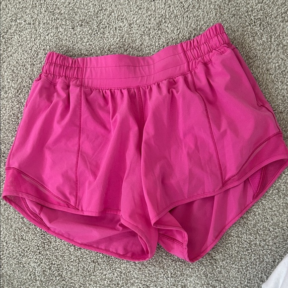 lululemon athletica Vibrant Pink Athletic Shorts - Picture 1 of 1